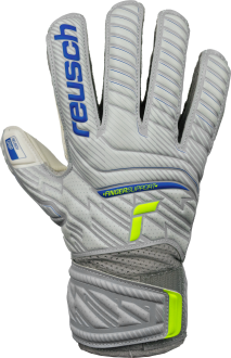 Reusch Attrakt Grip Finger Support Junior 5272810 6016 yellow grey front